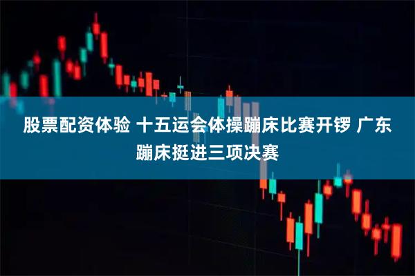 股票配资体验 十五运会体操蹦床比赛开锣 广东蹦床挺进三项决赛