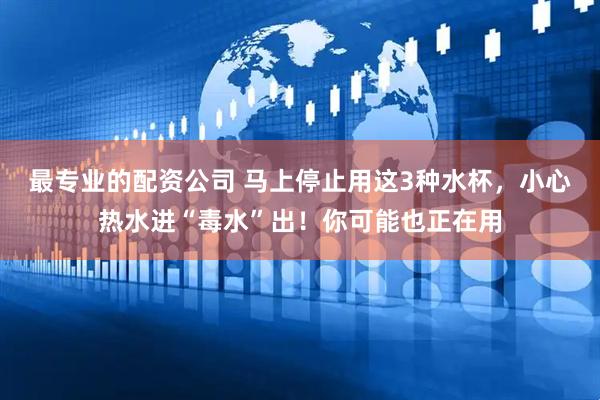 最专业的配资公司 马上停止用这3种水杯，小心热水进“毒水”出！你可能也正在用
